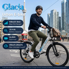 Gyrocopters Glacia Electric Bike for Adults & Teens - Speed 45 kmph - PAS 93 km - White-Ride confidently with strong front and rear disc brakes for precise stopping and front dual suspension fork designed for smooth rides