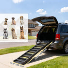 PawHut 60.6" L Foldable Dog Ramp with Non-Slip-Equipped with anti-slip surfaces and feet, providing a firm and secure grip 