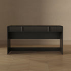 Manhattan Comfort Novara 60" Contemporary 2-Drawer Writing Desk - Black-Home Assembly Required. All Hardware Included