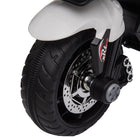 Aosom 6V Kids Electric Pedal Motorcycle with Music - White-High-quality and rechargeable battery (MSDS approved) and charger (CUL approved) are included in the package 