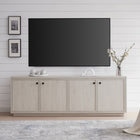 Hudson&Canal Ormond TV Stand for TV's up to 75" - Alder White-Constructed of sturdy MDF materials in an alder white finish