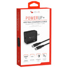 Helix USB-C + USB-A Wall Charger with Cable - 40W - Black-USB-C & USB-A Ports