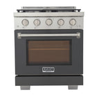 Kucht 30" KFX-X Series Pro Style Natural Gas Range - Stainless Steel/Cement Gray-Rocket power burner 21 000 btu for rapid searing
