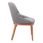 Zuo Ayr Dining Chair - Slate Grey - Set of 2-3 year limited warranty