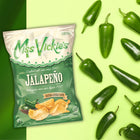 Miss Vickie's Jalapeno Kettle Cooked Potato Chips - 40g - 40 Pack-Made with Canadian potatoes