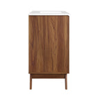 Modway Soma 36" Bathroom Vanity - Walnut/White-Wood Grain Finish