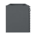 Modway Render 48" Double Sink Compatible Bathroom Vanity Cabinet - Grey-Sink Basin Not Included