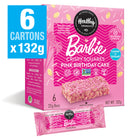 Healthy Crunch Barbie Pink Birthday Cake Crispy Squares - 22 gr - Pack de 36-Gluten-free