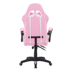 CorLiving Ravagers Gaming Chair - Pink/White-High quality PVC fabric is durable and easy to clean