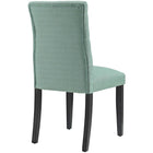 Modway Duchess Button Tufted Fabric Dining Chair - Laguna-Fine Polyester Fabric Upholstery