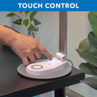 Mount-It! LED Desk Lamp with Wireless Charging - Silver/White-Energy-saving, maintenance-free lighting solution that offers a long life span of 25,000+ hours 