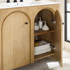 Modway Appia 36" Bathroom Vanity Cabinet - Oak-Sink Basin and Fixtures Not Included