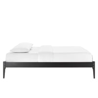Modway June Wood Queen Platform Bed Frame - Black-Queen Platform Bed Frame