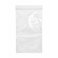 KL Rubber Resealable Polyethylene Bag with Hang Hole - 2 Mil - 6" x 9” - 1000 Pack-Offset lip design with durable zipper for easy opening and secure closure