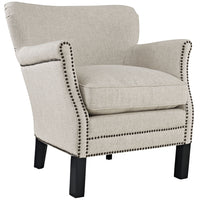 Modway Key Upholstered Fabric Armchair - Sand-Fine Polyester Upholstery