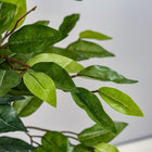 HOMCOM 5' Artificial Ficus Tree for Indoor Decoration - Green-Grass and cement soil are included, making it more stable and real 