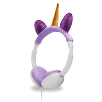 Art+Sound Plush Unicorn Wired Headphone - Purple-3.5mm (0.13 in.) audio jack