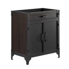 Modway Steamforge 30" Bathroom Vanity - White/Black-8" Centerset Holes