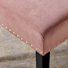 Modway Parcel Performance Velvet Dining Side Chairs - Dusty Rose - 2 Pack-Dense Foam Padding