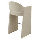Modway Talia 41" Upholstered Fabric Bar Stool - Linen-Fixed Padded Seat/Backrest