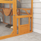 PawHut 74" H Outdoor Catio Cat Enclosure with Weatherproof Canopy and Bridges - Orange-Cats relish the heights, hideouts, and sunshine 