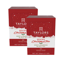 Taylors Of Harrogate Spiced Christmas Tea Bags - 50 g - 2 Pack-Includes 2 boxes of 20 tea bags (40 total)