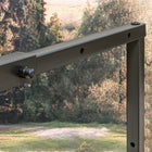 Outsunny Adjustable Firewood Rack Steel Wood Storage Rack Outdoor Indoor-Bottom shelf helps airflow and keeps logs dry