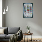 American Automobiles - Framed Print - 27" x 38"-Ready to hang - arrives fully assembled