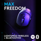 Logitech G309 LIGHTSPEED Wireless Lightweight Gaming Mouse - Black-Max Precision: HERO 25K sensor on this wireless gaming mouse tracks exactly to the sub-micron with zero smoothing for precise wireless gaming