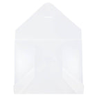 JAM Paper Plastic Portfolio with Tuck Flap Closure Letter - 9 1/2 x 11 7/8 x 1/4 - Clear Frost-This simple, reliable portfolio is the perfect way to carry all your files, paperwork, notebooks, and art projects