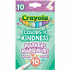 Crayola Colors of Kindness Marker - Assorted Colours - 10 Pack-Assorted ink color for maximum user convenience and reliable printing efficiency