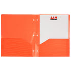 JAM Paper Heavy Duty Plastic 3 Hole Punch Pocket Folders - Extra Tough School Folders - Assorted Wave Colours - 6 Pack-These tough folders stand up to wear & tear, making them perfect for keeping important files secure and organized at school, in the office, on the job, at home, or on the go!
