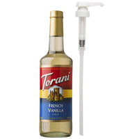 Torani French Vanilla Syrup with Pump - 750 mL-The flavour that sent you swooning. Well, get ready to swoon again!