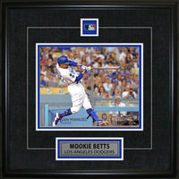Mookie Betts Pin & Plate Dodgers - Framed Print - 18" x 18"-Premium 8x10 framed