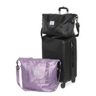 Nicci Travel Weekender Duffel Expandable Bag - Light Purple-Material: Polyester 