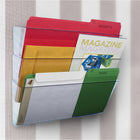 Storex Standard Wall Files Legal - Clear - 2 Pack-Tough poly construction