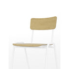 Ceha Canada Ruby Multipurpose Stackable Chair - White/Beech-Stackable Design: Stack up to 15 chairs for convenient storage and space-saving