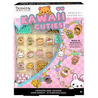 Fashion Angels Kawaii Cutie Charm Bracelet Kit -CREATE YOUR OWN JEWELRY: Craft up to 10 kawaii-inspired charm bracelets with enamel charms and assorted beads