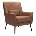 Zuo Ontario Accent Chair - Vintage Brown-Assembly required