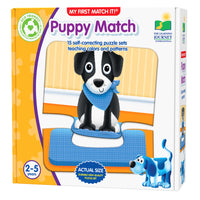 University Games The Learning Journey My First: Puppy Match - Puppy Matching Puzzle For Toddlers - Early Learning Animal Puzzle - Interactive First Puzzle For Toddlers-Improve matching skills & object recognition