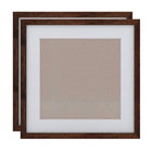 Decent Living Solid Wooden Picture Frame - 18" x 18" - Walnut Colour - 2 Pack-Material: 100% Natural Solid Wood (Okan / Teak)