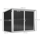 Outsunny 6' x 3'Outdoor Storage Shed-Pneumatic piston assisted lid for ease when opening   
