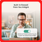 McAfee AntiVirus Internet Security Software for 1 Windows PC - 1-Year Subscription with Auto-Renewal [Digital Download]-Rely on an advanced firewall to fortify your home network against malicious outbound traffic and safeguard your sensitive data.