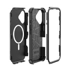 TUFF8 iPhone 16 Impact+ Three layer Protective Case with Holster-Screen & Camera Protection: Designed with a raised lip for the lens and bezel of the screen to protect your camera, flash, and screen against scratches when placed face down