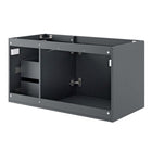 Modway Vitality 36" Bathroom Vanity Cabinet - Grey-Assembly Required