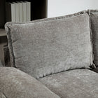 HOMCOM Chenille L-shaped Sofa Couch with Chaise Lounge - Grey-Assembly required