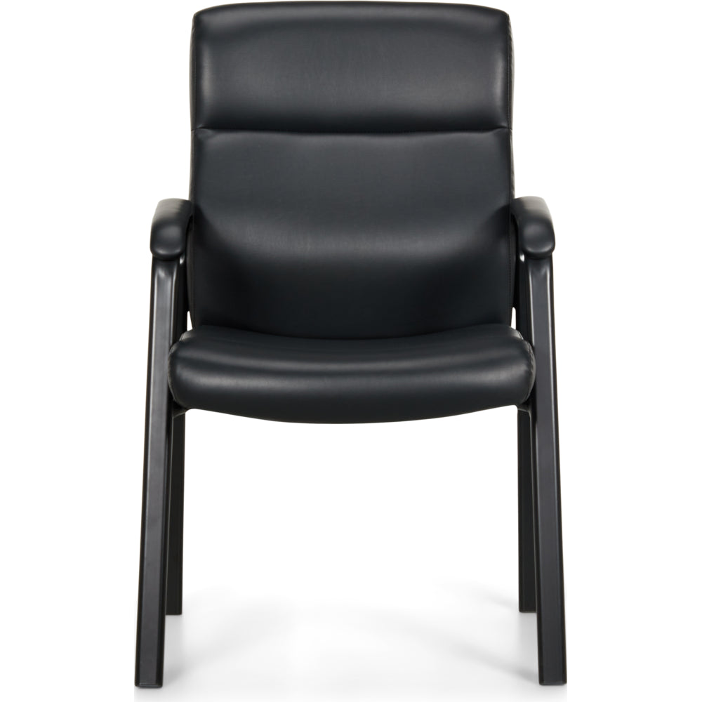 Faux Leather Staples Sonada Chair Faux Leather Staples Black