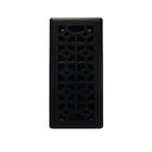 Hampton Bay 2-Piece Floor Registers - 4" x 10" - Abstract - Matte Black -Elegant 4" x 10" size with abstract Black Matte finish for a refined look