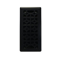 Hampton Bay 2-Piece Floor Registers - 4" x 10" - Abstract - Matte Black -Elegant 4" x 10" size with abstract Black Matte finish for a refined look
