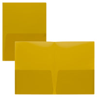 Staples Poly Report Cover - Letter Size - Translucent Yellow-Poly Material